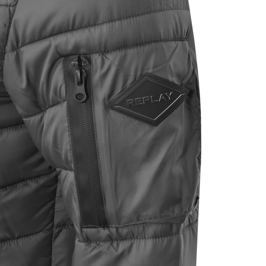 Alternative Image for ProductReplay Padded Jacket Grey3